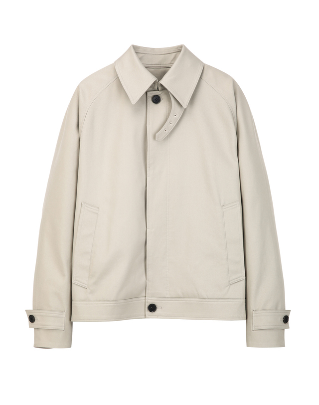 알레그리 베이지《RayCot》 Trench Blouson 점퍼 착용컷
