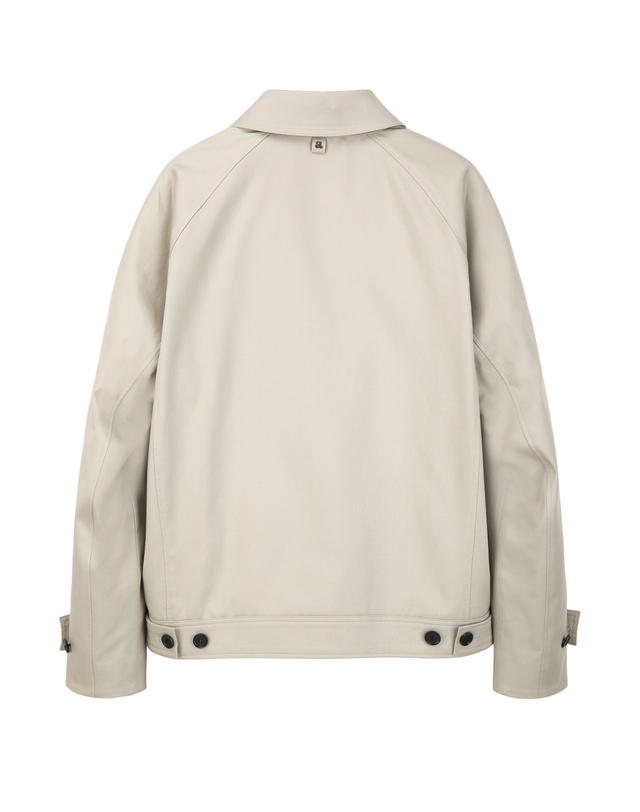 알레그리 베이지《RayCot》 Trench Blouson 점퍼 착용컷