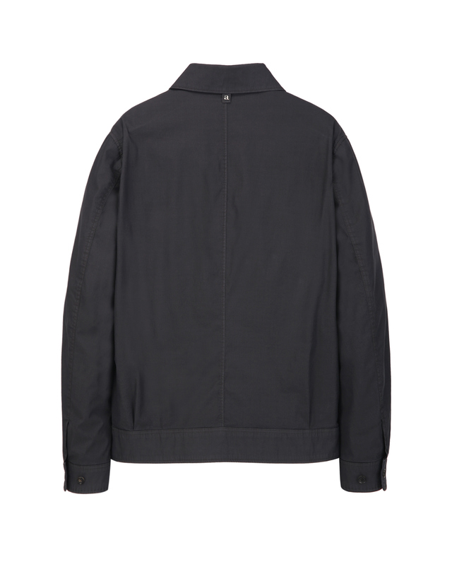 알레그리 터콰이즈블루《Garment Dyed》 코치 점퍼 진한 청록 착용컷