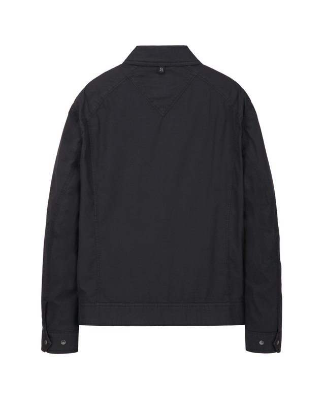 알레그리 블랙《Garment Dyed》트러커 점퍼 착용컷
