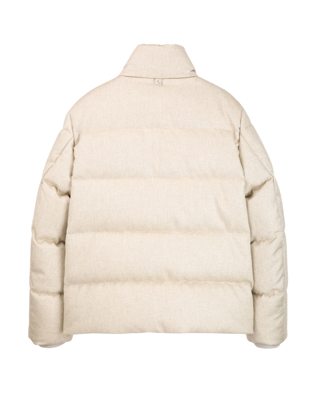프레스티지오 디 알레그리 Dark Beige《Piacenza Cashmere》[Italy Goose] Down Jumper 진한 베이지 상세