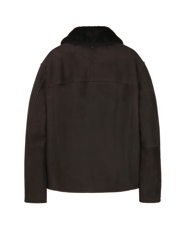 알레그리 블랙 《Premium Real Shearling》 양가죽 무스탕 착용컷