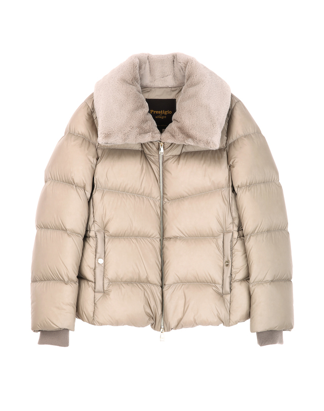 알레그리 우먼 Coral《Ultra-Lite》[Italian Goose] Fur Down Jumper 밝은 코랄 상세