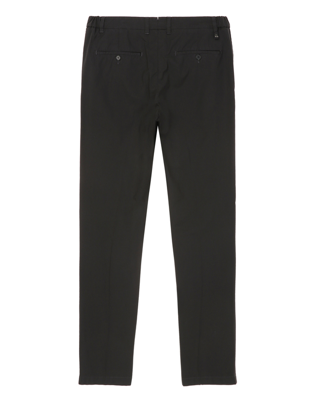 알레그리 SONDRIO 블랙 스트레치 코튼 [Slim Fit] 치노 팬츠 착용컷