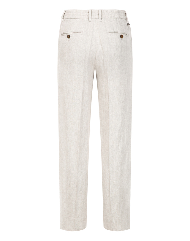 알레그리 베이지《Linnen Twill》[Staraight Fit] 팬츠 진한 베이지 착용컷