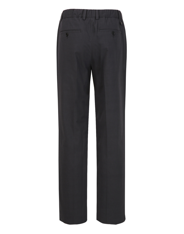 알레그리 차콜그레이《Cotton Garment Washed》[Wide Fit] 팬츠 차콜 그레이 착용컷