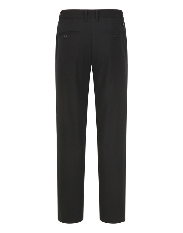 알레그리 블랙《Crispy Nylon》[Staraight Fit] 스트링 팬츠 착용컷