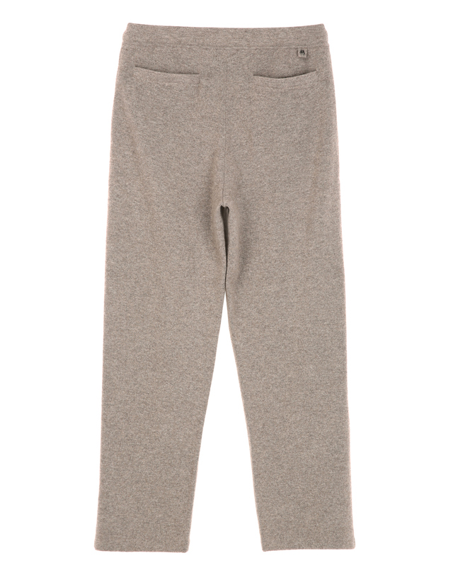 알레그리 베이지《SilkRay Sweat》컴포트 스웨터 팬츠 진한 베이지 착용컷