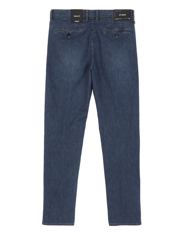 알레그리 블루《ROYO》[Tapered 1-Tuck ] DENIM 팬츠 진한 블루 착용컷