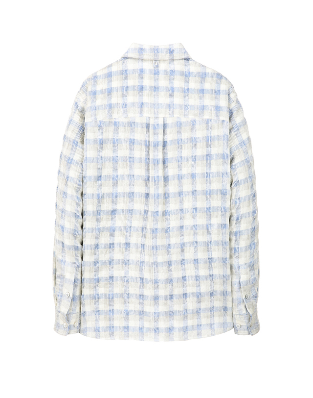 알레그리 파스텔《Multi Check》[Semi-Over Fit]셔츠 MULTI COLOR 착용컷