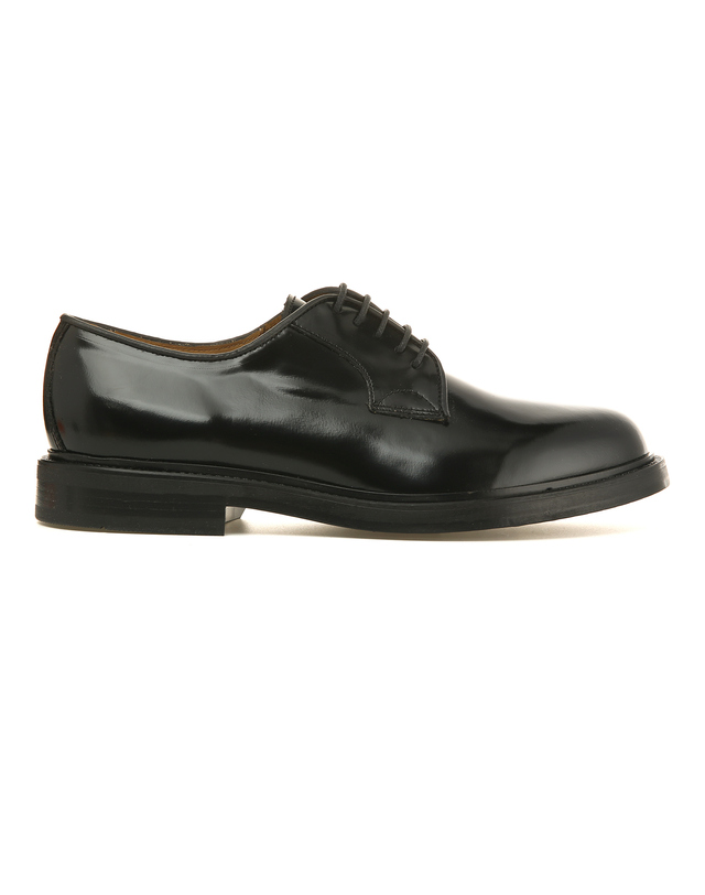 알레그리 [Via ALLEGRI] Black Leather Plain Toe Classic Derby 블랙 착용컷