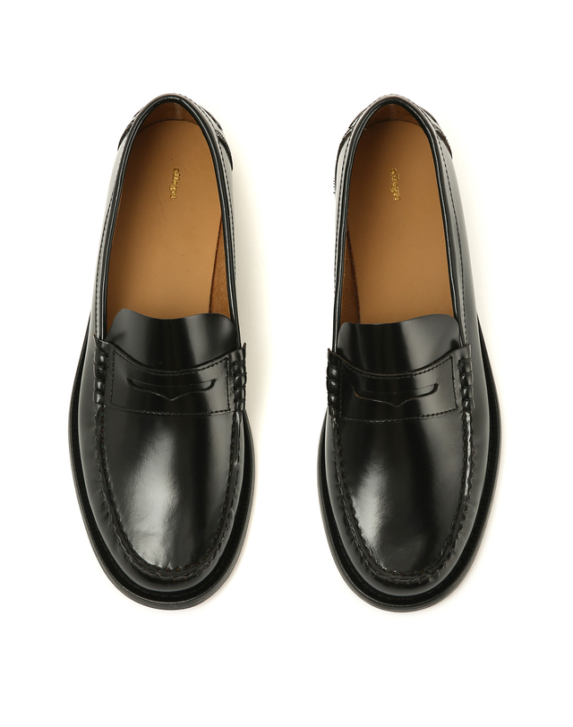 알레그리 [Via ALLEGRI] Black Leather Penny 블랙 상세