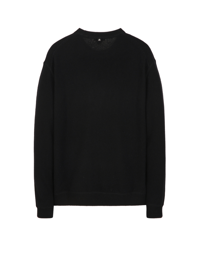 알레그리 블랙《Cashmere Blended》스웨터 맨투맨 착용컷