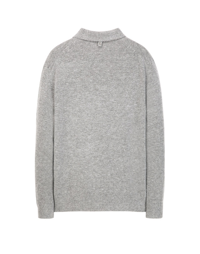 알레그리 그레이《Italy Natural Wool》카라 스웨터 상세