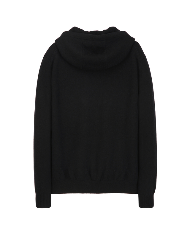 알레그리 블랙《Mild Cashmere 10》후디 스웨터 착용컷