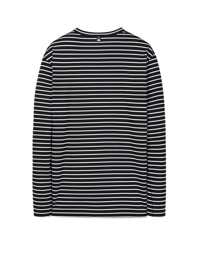 알레그리 스트라이프《LuxCool》[New Regular Fit] 롱슬리브 티셔츠 MULTI COLOR 착용컷