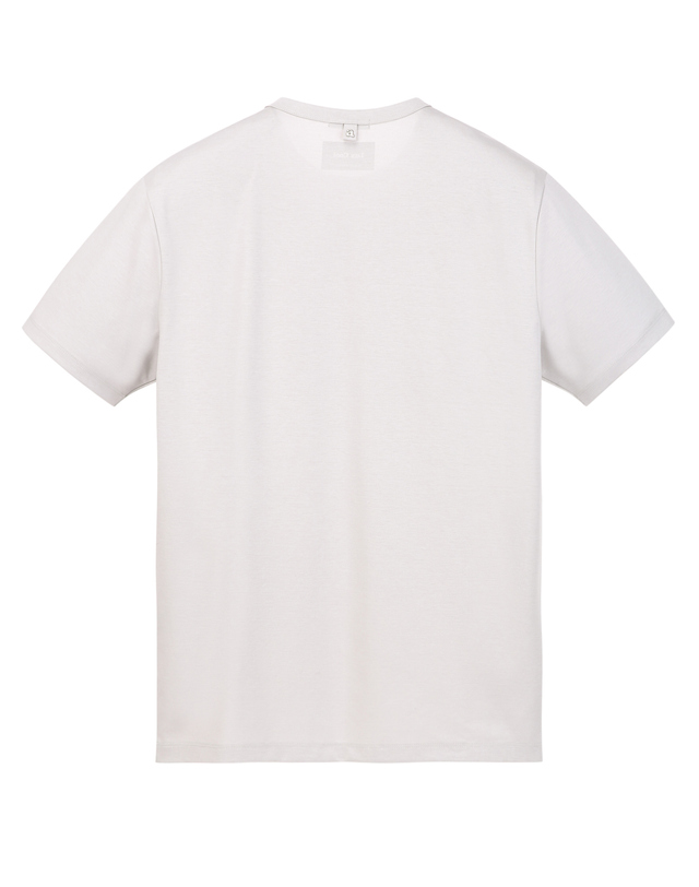 알레그리 라이트그레이《LuxCool》 [New Regular Fit] 티셔츠 밝은 그레이 착용컷