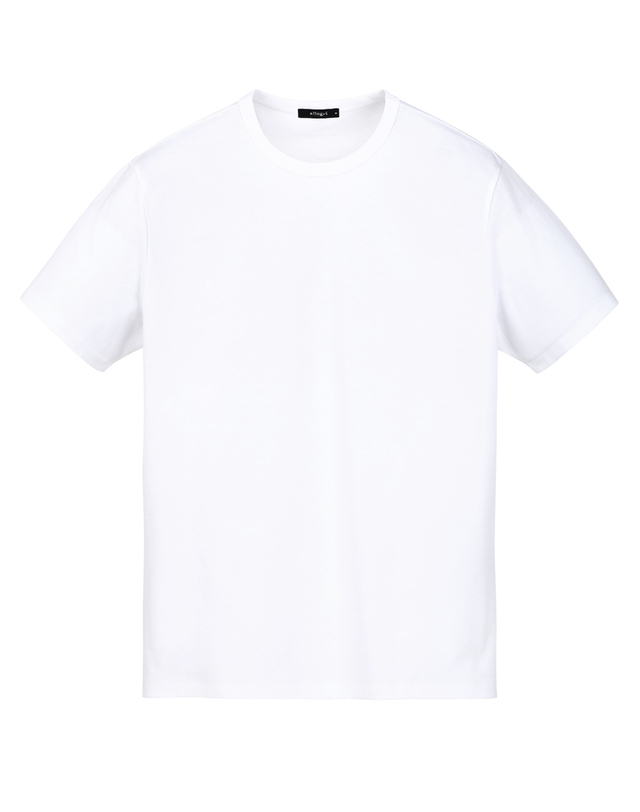 알레그리 화이트《LuxCool》 [New Regular Fit] 티셔츠 흰색 착용컷