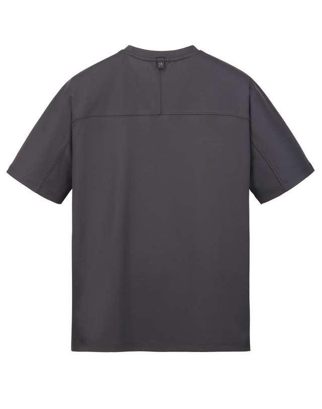 알레그리 챠콜그레이《LuxCool Phase》[New Comfort Fit] 라운드 티셔츠 차콜 그레이 착용컷