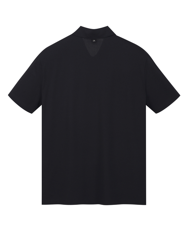 알레그리 블랙《TechNylon》카라 티셔츠 착용컷