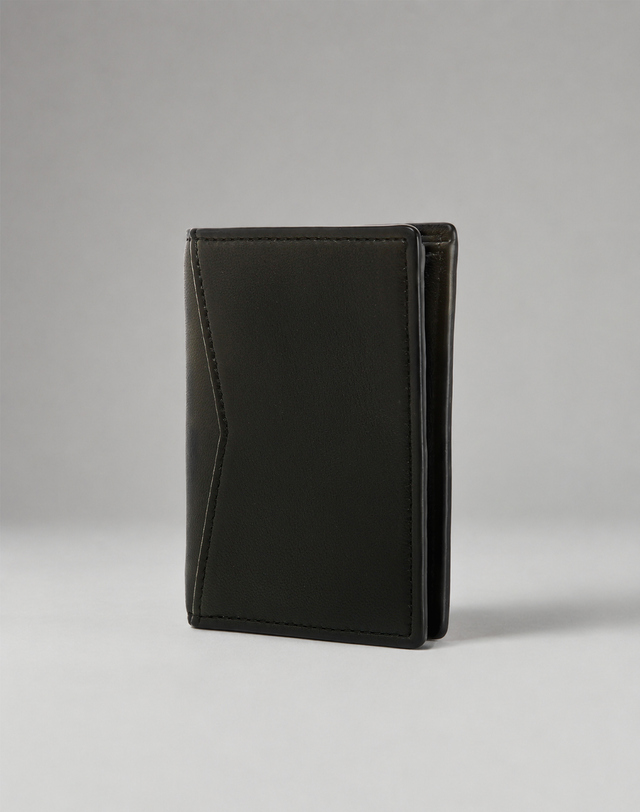 알레그리 Bi-Fold Wallet Lamb Skin 블랙 착용컷
