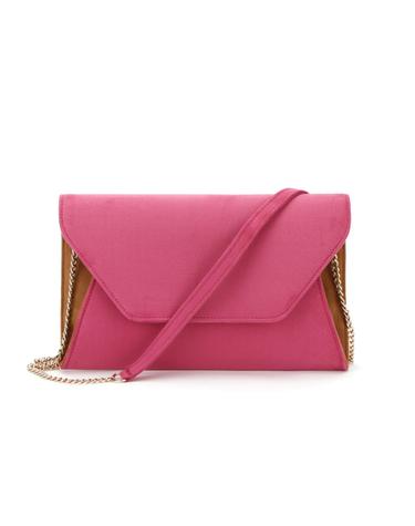 Charming Suede Clutch_Pink