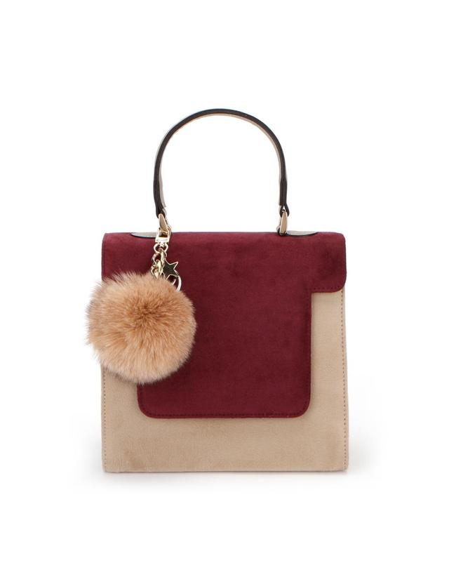 오프 더 레코드 오프더레코드 Charming Suede Bag_Beige 착용컷