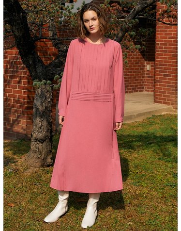 더스튜디오케이 MULTI PLEATS DRESS_PINK