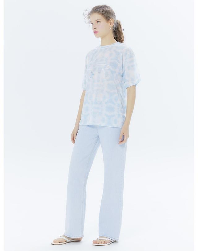 더스튜디오케이 SPARKLE CLOUD T-SHIRTS_LIGHT BLUE 착용컷