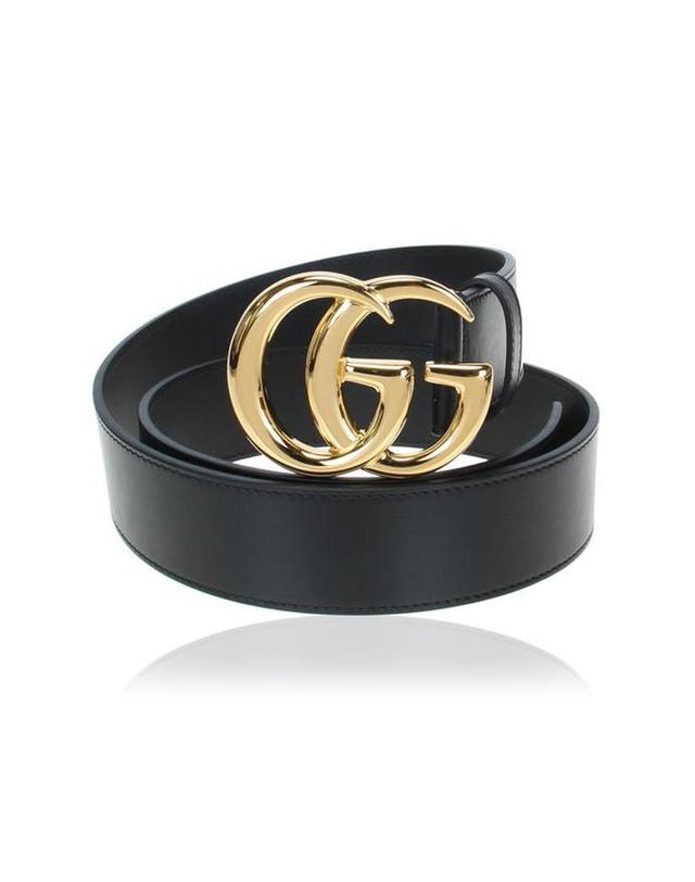 GUCCI, 구찌 더블 G 버클 가죽 벨트 