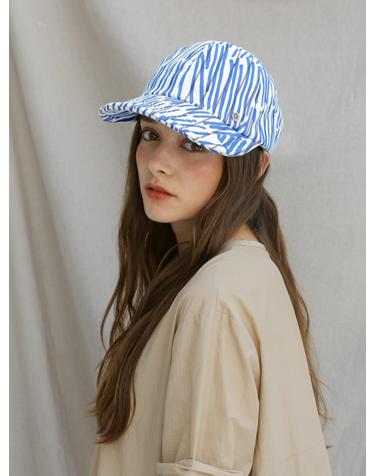 Wire ball cap – Sketch blue stripe