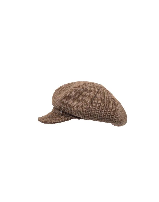브라운햇 Classic newsboy casquette – Herringbone brown 착용컷