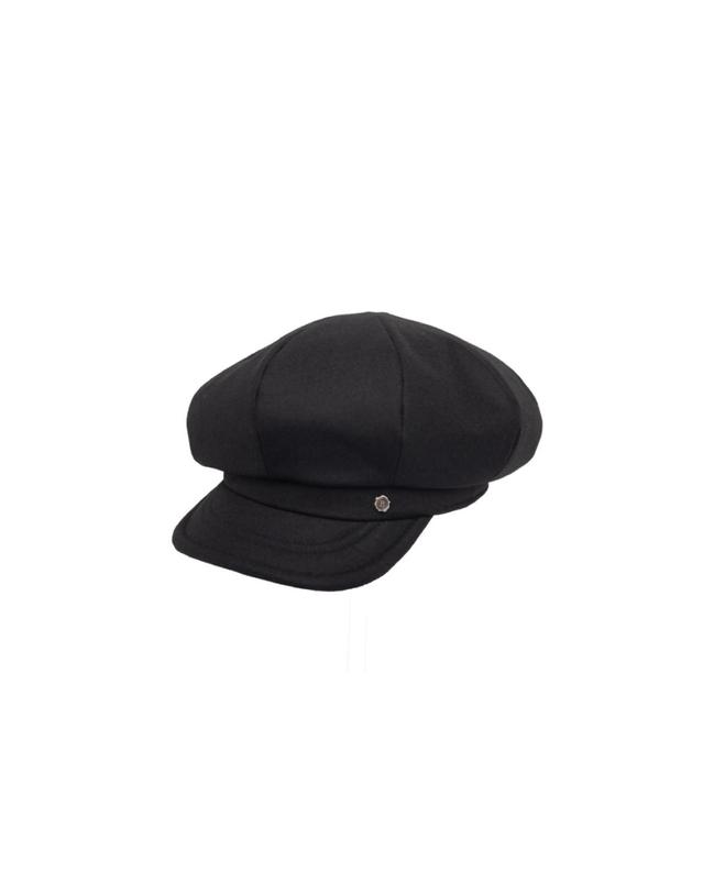 브라운햇 Classic newsboy casquette -Black wool 착용컷