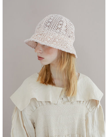 Lace chiffon hat