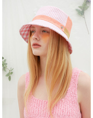 Gingham Check Bucket Hat