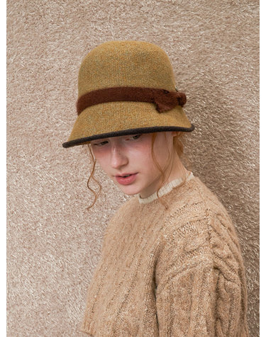 Cloche Cap - Mustard