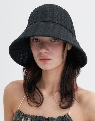 Saint Hat – Rippled Check Linen