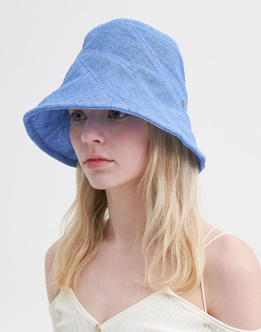 Delicate Pannel Hat  – Blue