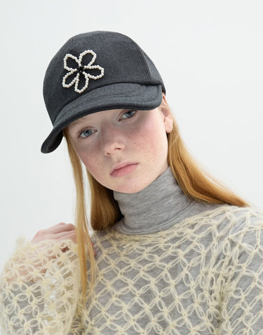Fleur Cap - Charcoal