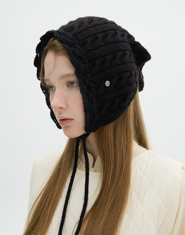 Knitting Kerchief - Black