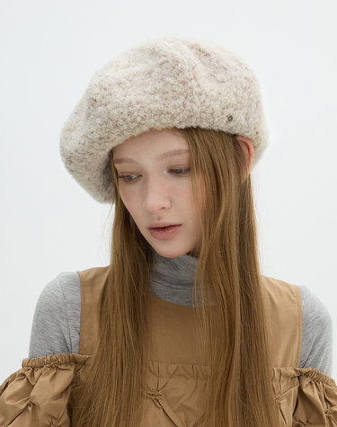 Furry Wide Volume Beret