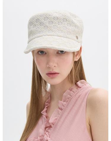 Soft Work Cap  - Lace Ivory