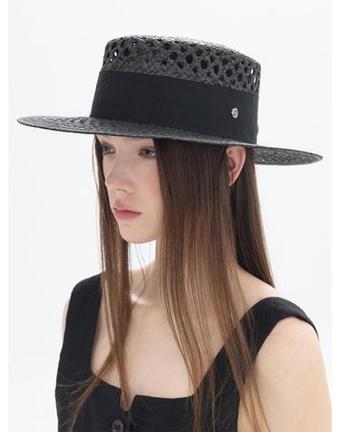 Coco Boater Hat - Black