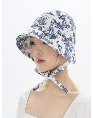 Daisy Bonnet Hat - Toile de Jouy