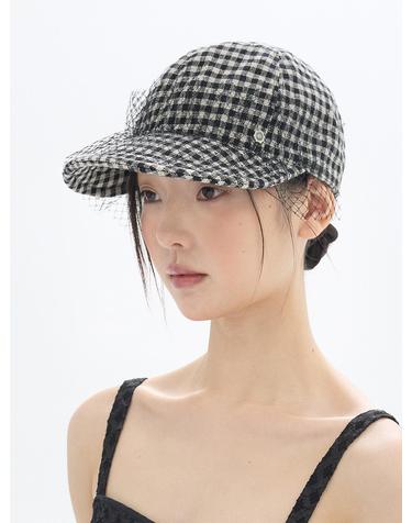 Lace Wire Cap - Check
