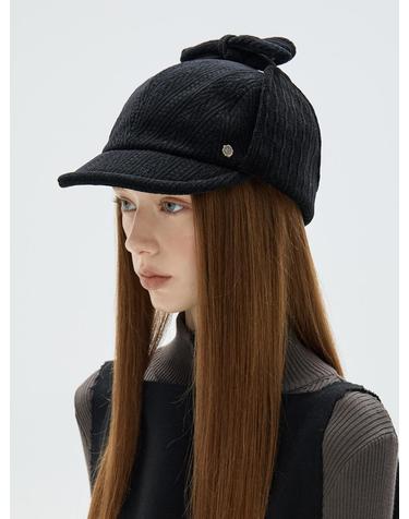 Sherlock Cap - Black Velvet Lace
