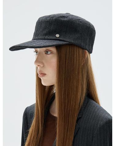 Atelier Pillbox Cap - Deep Charcoal