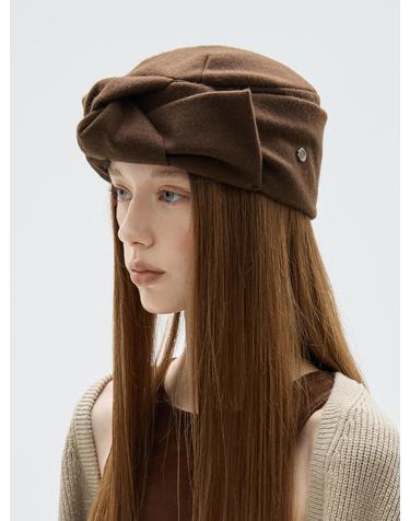 Ribbon Turban - Brown