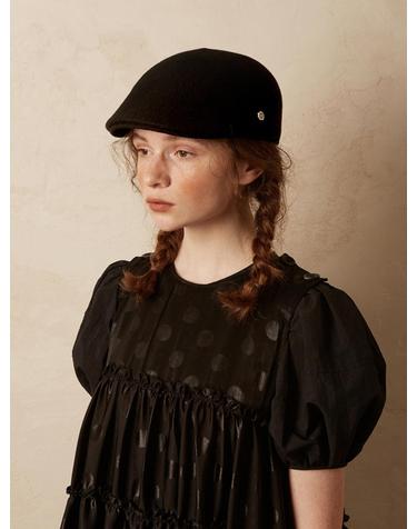 Simply formed hunting cap - Black