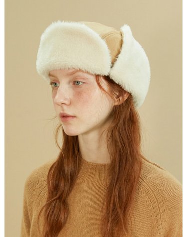 Trooper hat - Milky camel